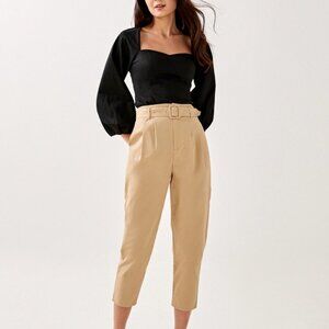 Love Bonito Heidy Belted Peg Leg Pants
